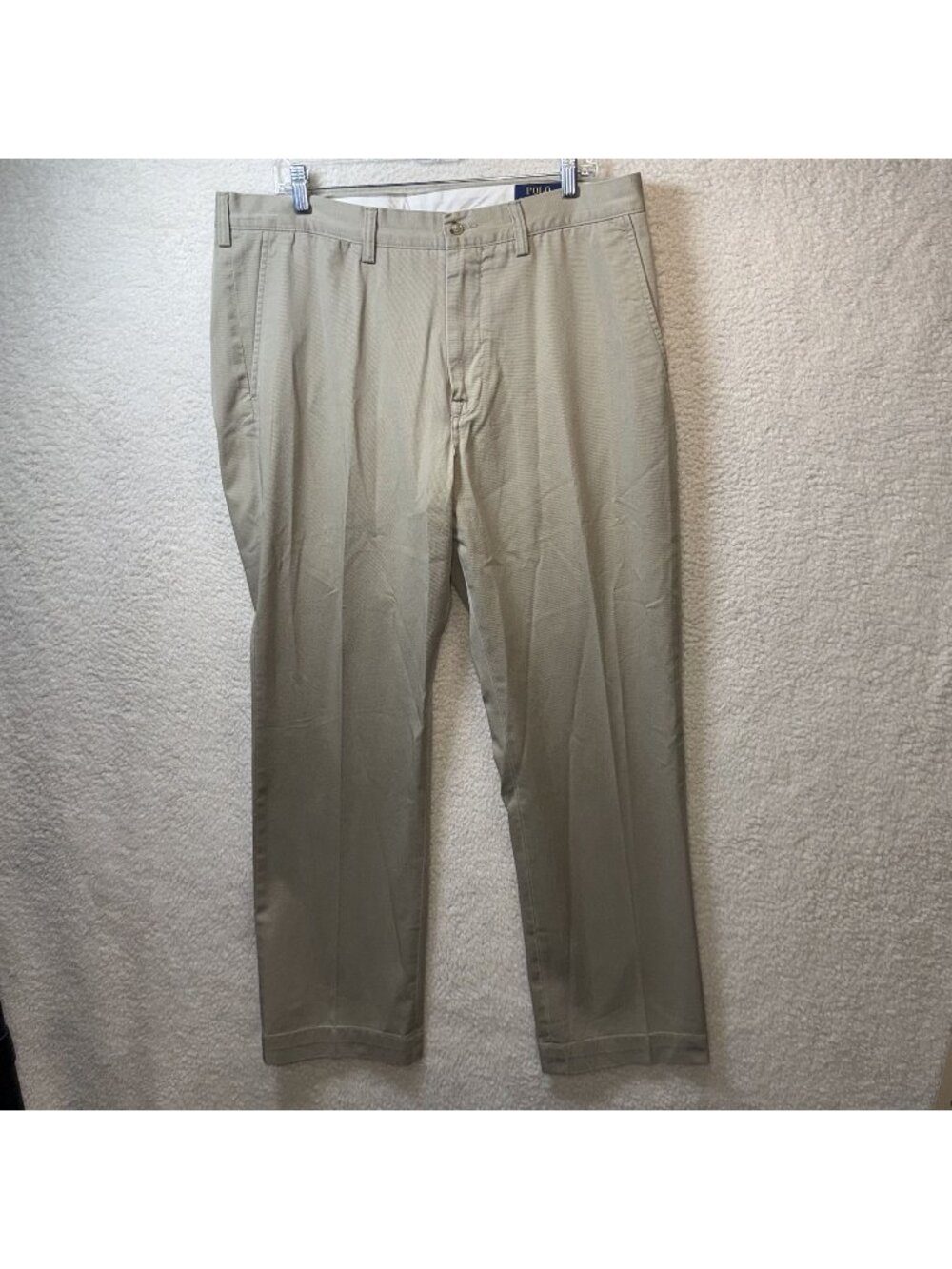 Polo Ralph Lauren Mens Classic Fit Khaki Chino Pants Size 36x32 100% Cotton